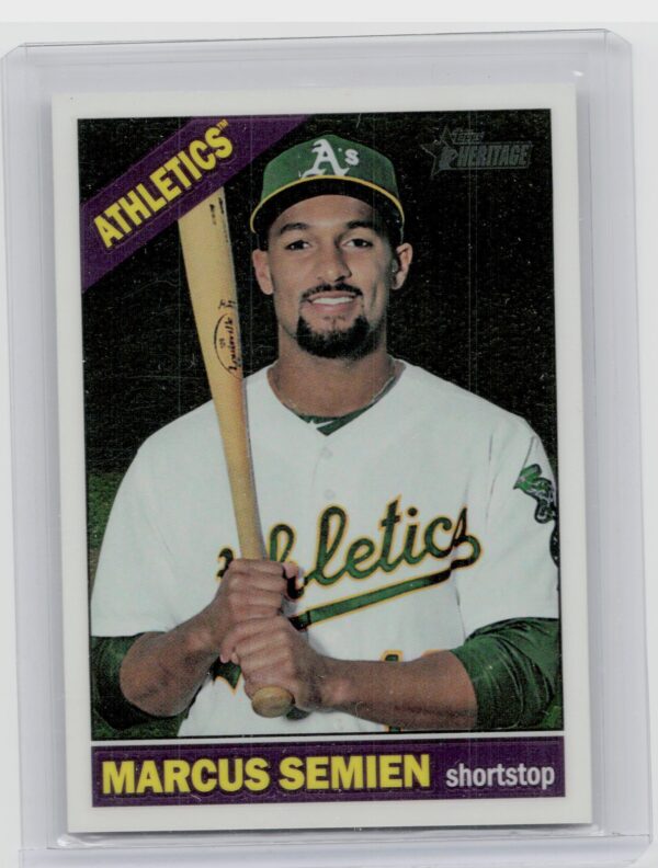 2015 Heritage Marcus Semien Chrome /999 #662 Athletics