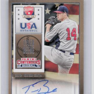 2015 Panini Contenders Tyler Beede #35 USA USA Baseball Ticket Autographs