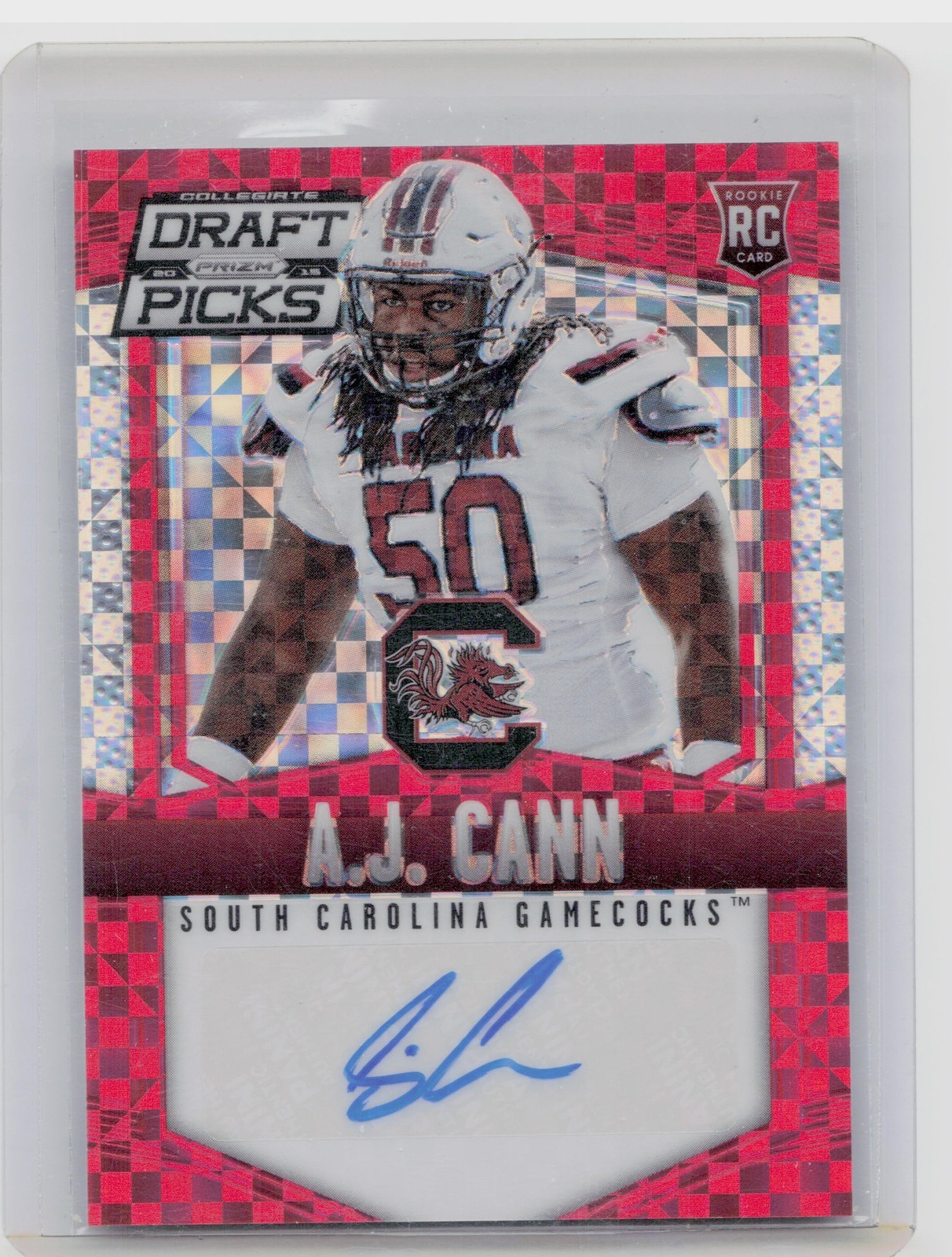 2015 Panini Prizm Collegiate Draft Picks A.J. Cann AU #159 Gamecocks Autographs
