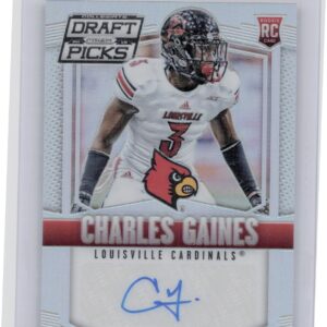 2015 Panini Prizm Collegiate Draft Picks Charles Gaines AU #164 Cardinals Autogr