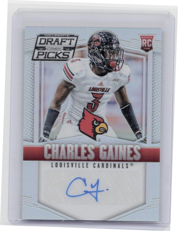 2015 Panini Prizm Collegiate Draft Picks Charles Gaines AU #164 Cardinals Autogr