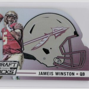 2015 Prizm Collegiate Draft Picks Jameis Winston #18 Seminoles Helmet Die Cuts