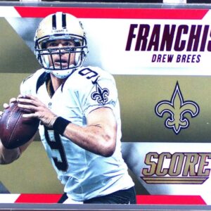 2015 Score Drew Brees #8 Saints Franchise Red