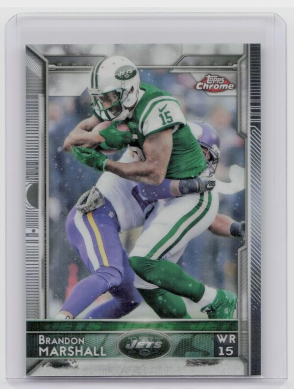 2015 Topps Chrome Brandon Marshall Refractor #49 Jets