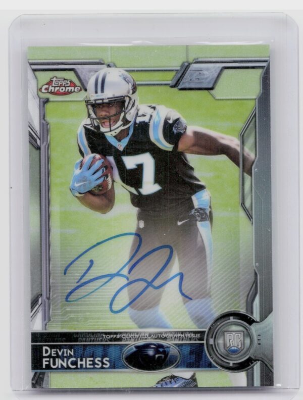 2015 Topps Chrome Devin Funchess AU #107 Panthers Rookie Autographs