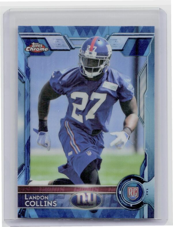 2015 Topps Chrome Landon Collins Rookie 60th Anniversary #424 Giants