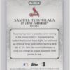 2015 Topps Chrome Samuel Tuivailala #FSC-20 Cardinals Future Stars - Image 3