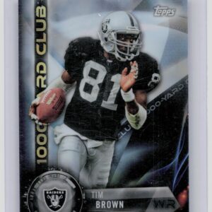 2015 Topps Chrome Tim Brown #AT1K-TB Raiders All Time 1000 Yard Club