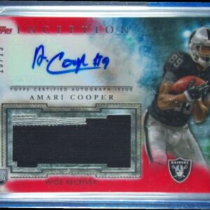 2015 Topps Inception Amari Cooper AU SN25 MEM #AJP-AC Raiders Autographed Jumbo