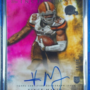 2015 Topps Inception Vince Mayle AU SN99 #RA-40 Browns Rookie Autographs Magenta
