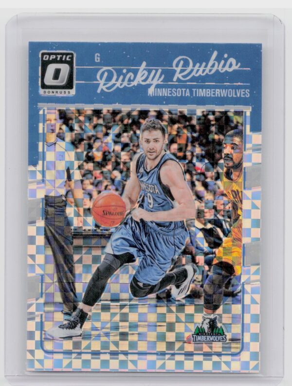 2016-17 Donruss Optic Ricky Rubio Checkerboard #127 Timberwolves
