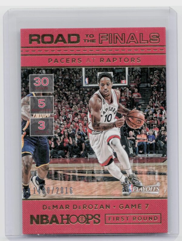 2016-17 Hoops DeMar DeRozan SN2016 #24 Raptors Road to the Finals