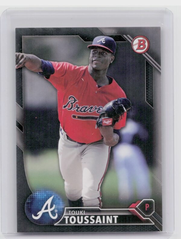 2016 Bowman Draft Touki Toussaint Silver Border /499 #BD-177 Braves