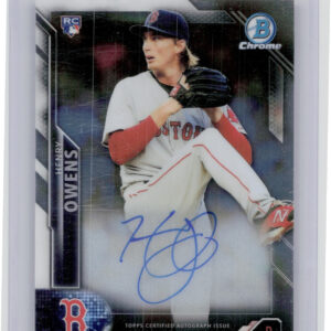2016 Bowman Henry Owens AU #CRA-HOW Sox Chrome Rookie Autographs