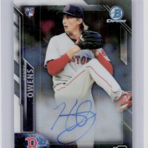 2016 Bowman Henry Owens AU #CRA-HOW Sox Chrome Rookie Autographs