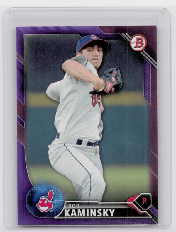 2016 Bowman Rob Kaminsky /250 #BP98 Indians Prospects Purple