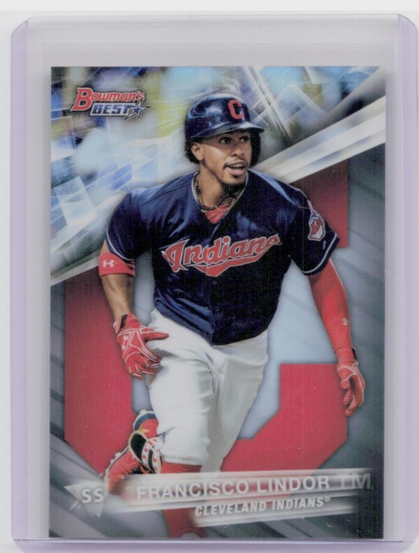 2016 Bowman's Best Francisco Lindor Refractor #40 Indians