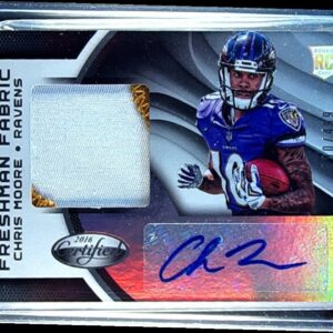 2016 Certified Chris Moore JSY AUTO RC /499 #223 Ravens