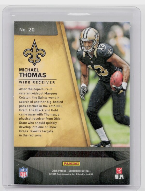 2016 Certified Michael Thomas #20 Saints - Image 3