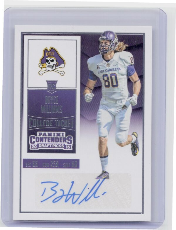 2016 Contenders Draft Picks Bryce Williams Auto #152 Pirates