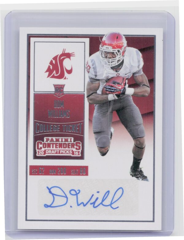 2016 Contenders Draft Picks Dom Williams Auto #314 Cougars