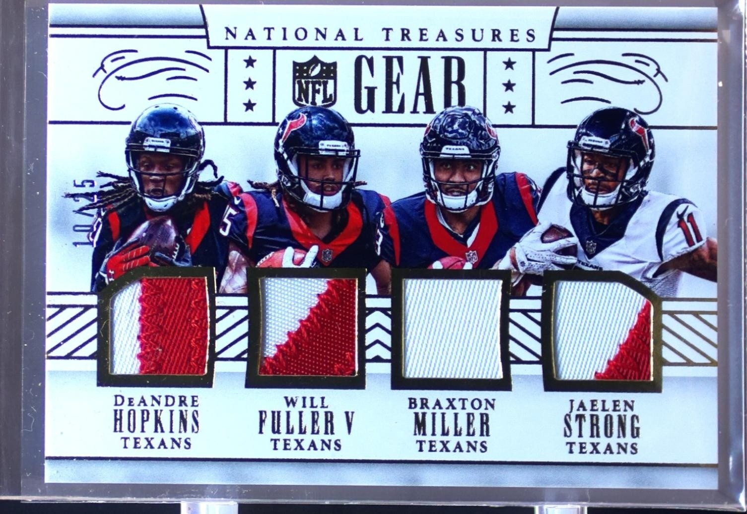 2016 NT DeAndre Hopkins / Fuller / Miller / Jaelen Strong /25 JSY Quad Prime