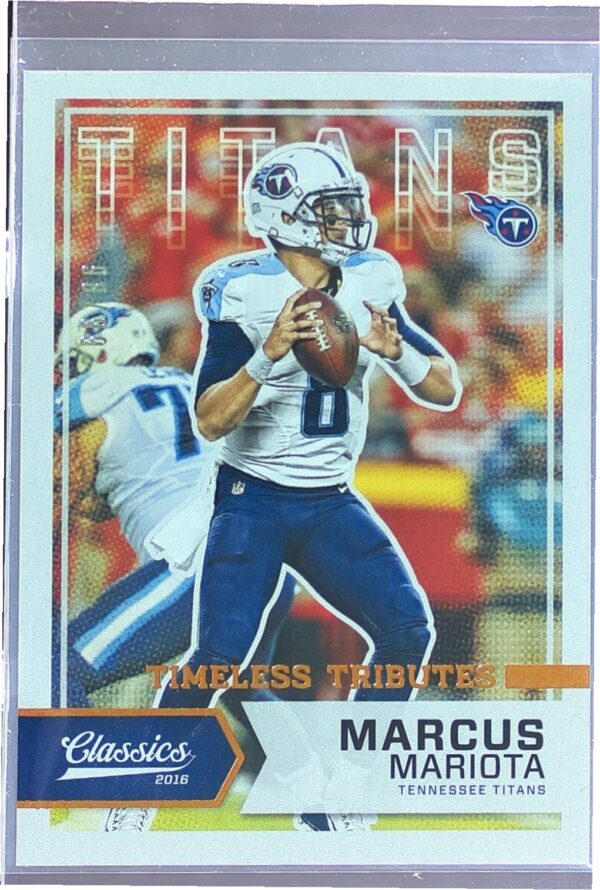 2016 Panini Classics Marcus Mariota Timeless Tributes Bronze /99 #75 Titans