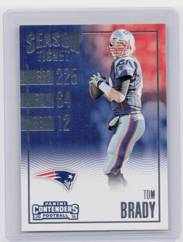 2016 Panini Contenders Tom Brady #58 Patriots
