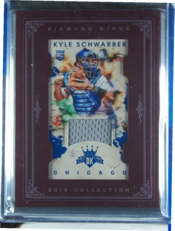 2016 Panini Diamond Kings Kyle Schwarber SN99 MEM #141 Cubs DK Minis Materials F