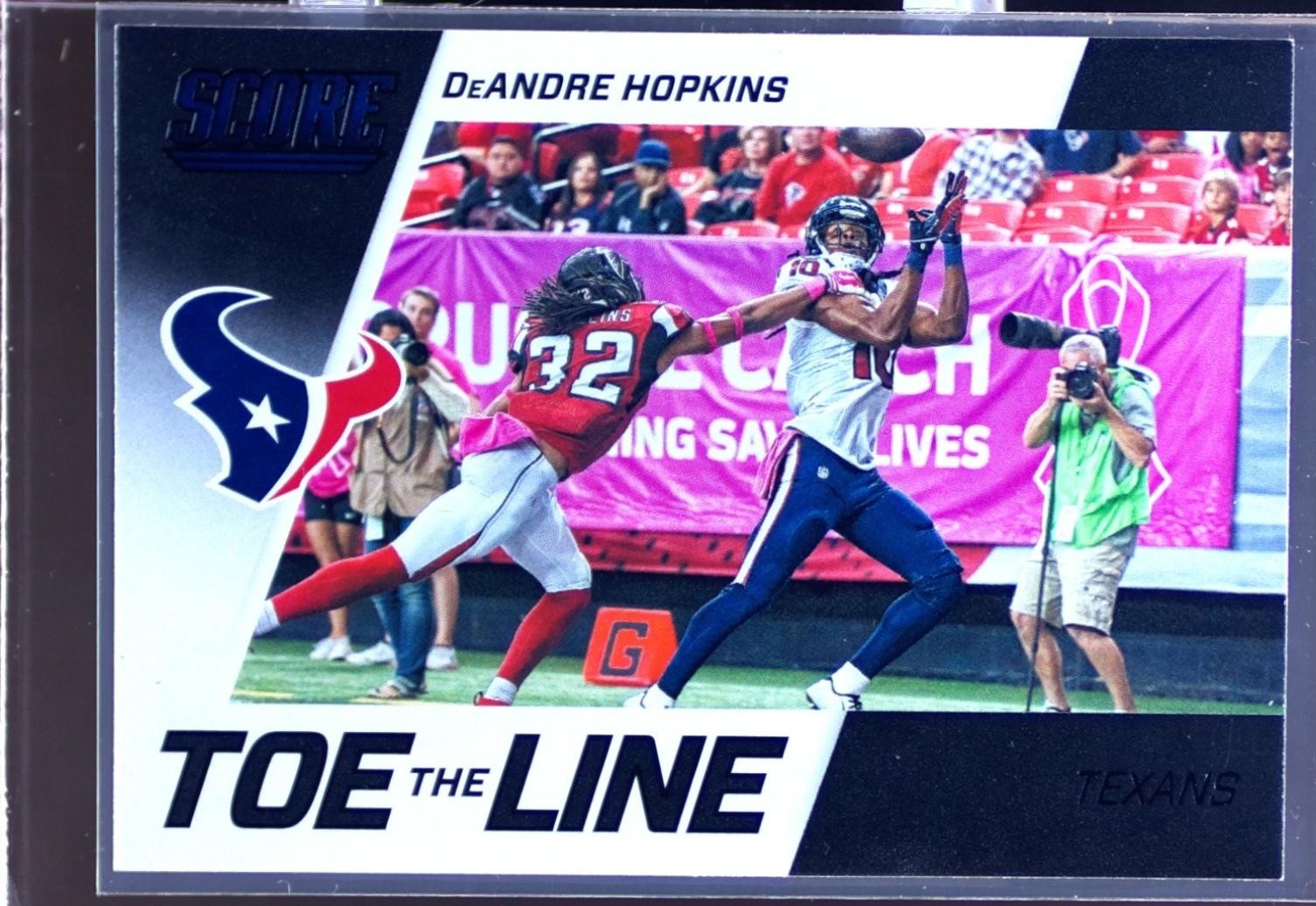 2016 Score DeAndre Hopkins #3 Texans Toe the Line Black