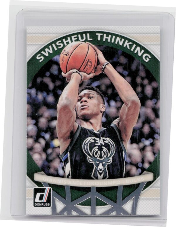 2017-18 Donruss Giannis Antetokounmpo #6 Bucks Swishful Thinking