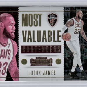 2017-18 Panini Contenders LeBron James #7 Cavaliers Most Valuable Contenders