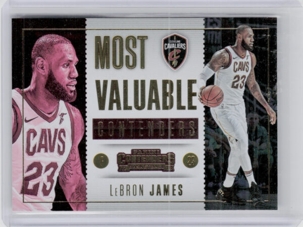2017-18 Panini Contenders LeBron James #7 Cavaliers Most Valuable Contenders