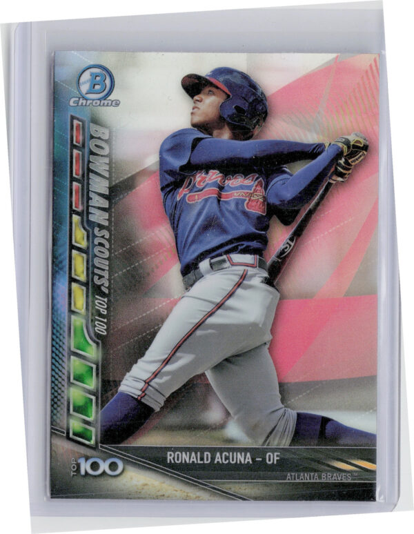 2017 Bowman Chrome Ronald Acuna #BSU-RA Braves Bowman Scouts' Updates