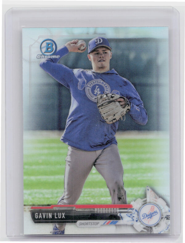 2017 Bowman Draft Gavin Lux Chrome Refractor #BDC-171 Dodgers