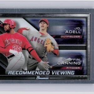 2017 Bowman Draft Jo Adell / Griffin Canning #RV-LAA Angels Recommended Viewing