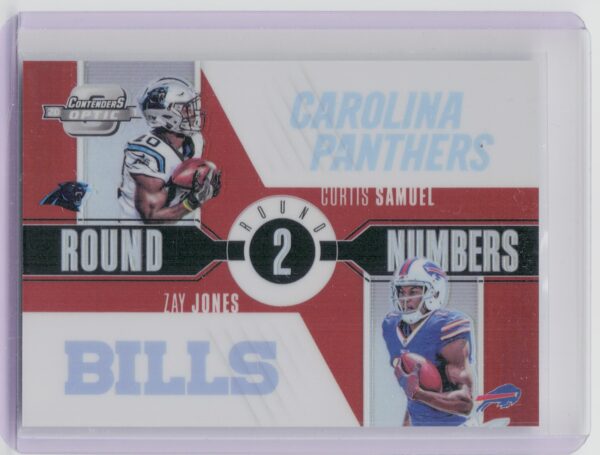 2017 Contenders Optic Curtis Samuel / Zay Jones /49 #RN-10 Bills Red