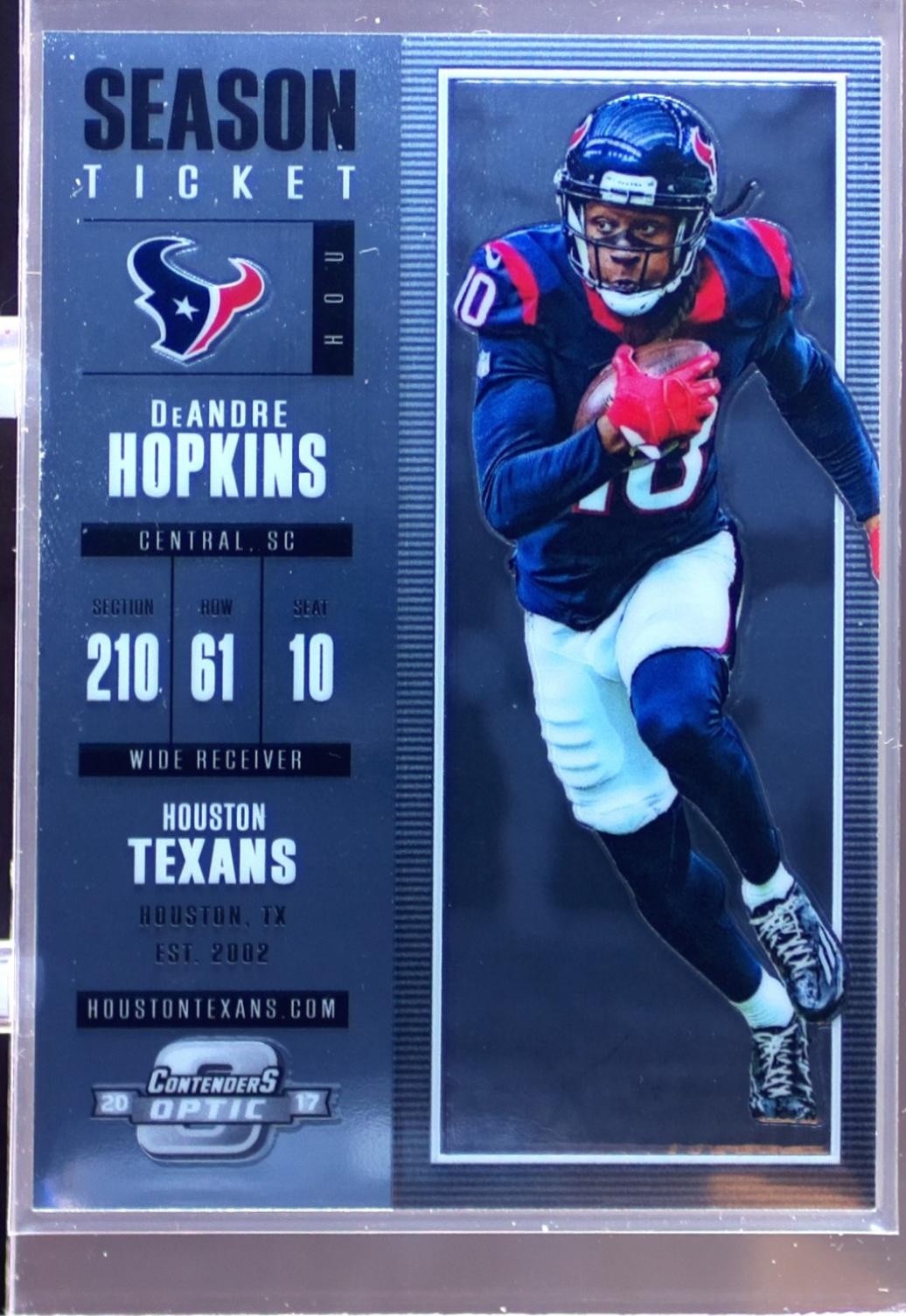 2017 Contenders Optic DeAndre Hopkins #15 Texans