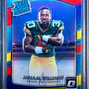 2017 Donruss Optic Jamaal Williams Red and Yellow #167 Packers