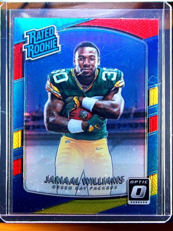 2017 Donruss Optic Jamaal Williams Red and Yellow #167 Packers