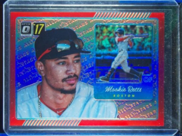 2017 Donruss Optic Mookie Betts SN99 #AS11 Sox All Stars Red