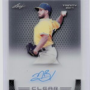 2017 Leaf Trinity Norge Ruiz Auto #CA-NR1 Athletics Clear Autographs Gray