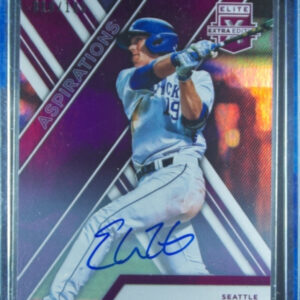 2017 Panini Elite Extra Edition Evan White AU SN100 #17 Mariners Autographs Aspi