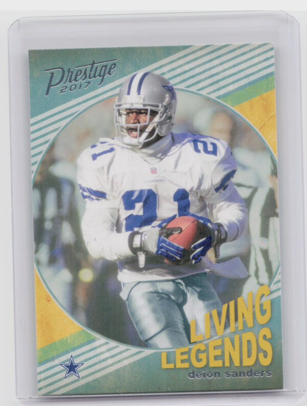 2017 Panini Prestige Deion Sanders #4 Cowboys Living Legends
