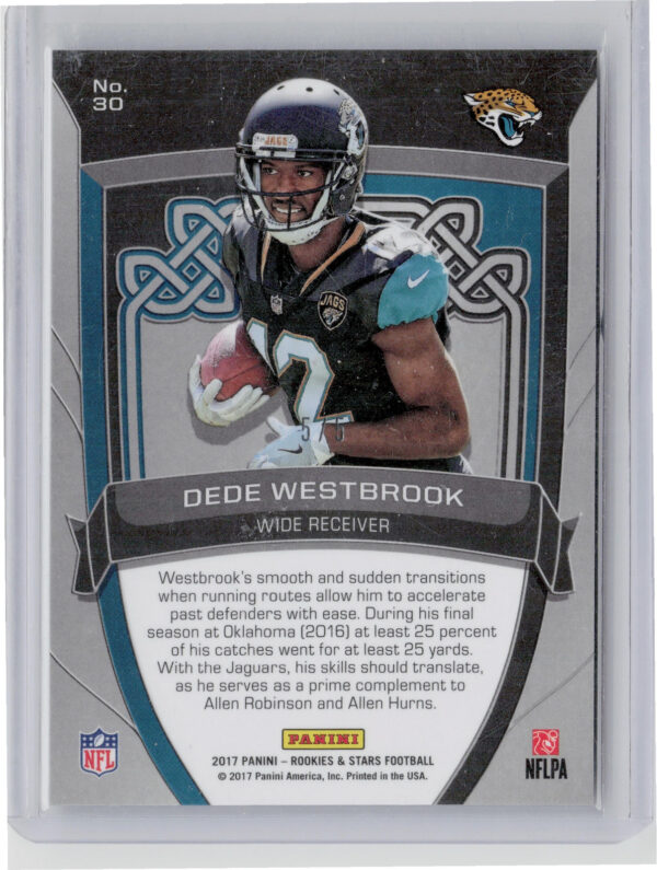 2017 Panini Rookies & Stars Dede Westbrook #30 Jaguars Crusade - Image 3