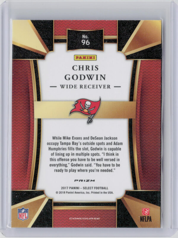 2017 Panini Select Chris Godwin Silver #96 Buccaneers - Image 3