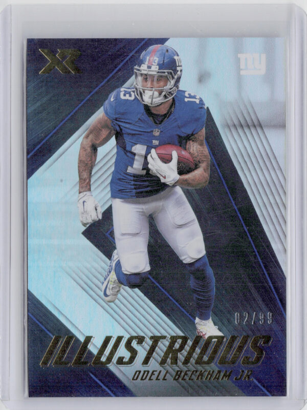 2017 Panini XR Odell Beckham Jr. SN99 #IL-OBJ Giants Illustrious