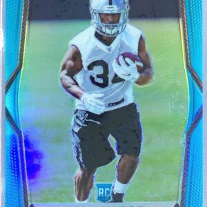 2017 Prizm Elijah Hood Prizm Light Blue /199 RC #300 Raiders