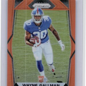 2017 Prizm Wayne Gallman Prizm Orange /275 #267 Giants
