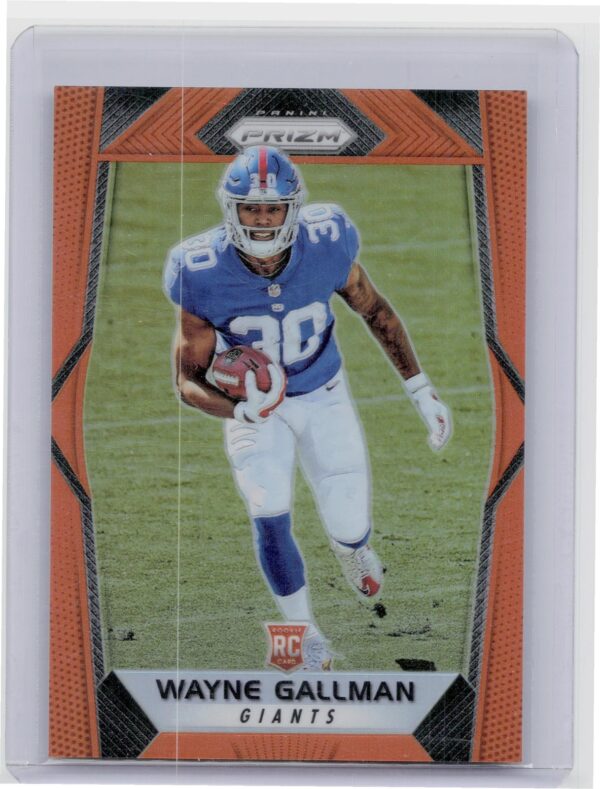 2017 Prizm Wayne Gallman Prizm Orange /275 #267 Giants
